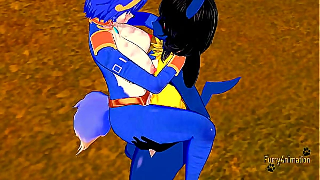 Krystal and Lucario’s Steamy Encounter – Busty Futa Pleasure and Creampie Fun