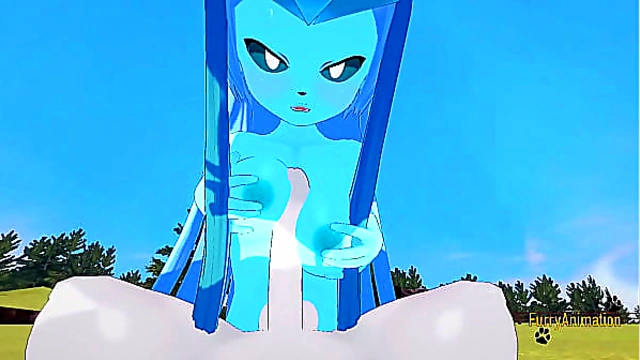 Glaceon’s Steamy Boobjob Creampie Fuck Mission from Fiery Cinderace – Pokémon Heat