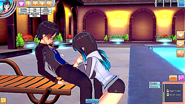 Grace Dominates by the Pool in Steamy Swim Team Hentai Fantasy