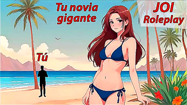 Giantess JOI Hentai – Sensual Spanish Audio Fantasy