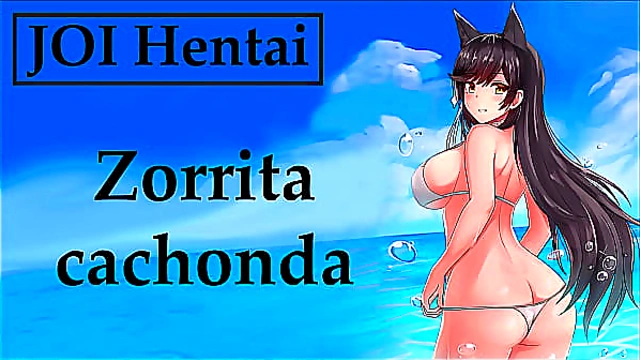 Spanish JOI Hentai: Horny Slut Teases Pleasures You Instantly