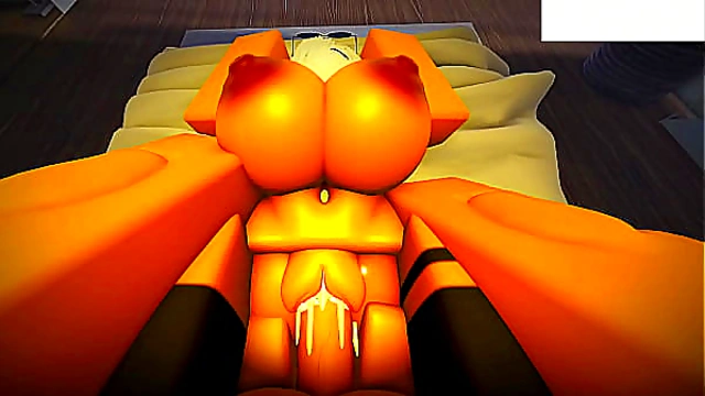 Roblox Character Gets Wildly Pleasured in Steamy Hentai Action