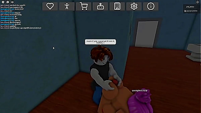 Fucking a Hot Roblox Babe in Steamy Hentai Action!