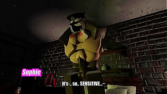 Headless Roblox Babe Gets Wildly Stretched at Halloween Party Orgy