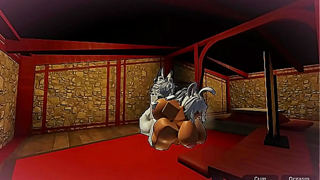 Bunny Babe Takes Hard Cock in Steamy Roblox Studio Encounter