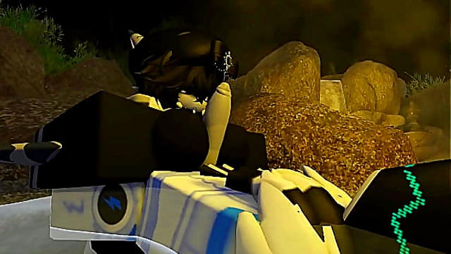 Mega Shark Dominates Steamy Bath Encounter in Wild Hentai Adventure