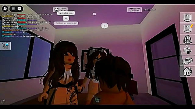 Prostitute Friends Share Steamy Threesome with Him in Roblox Brookhaven Roleplay