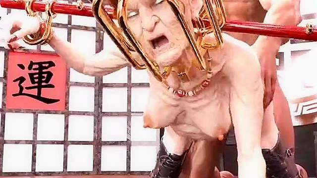 MILF Granny Finds Wild Pleasure with Strangers Cock in hentai Scene
