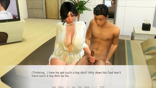 MILF StepMom Offers Healing Touch – Sensual Handjob Therapy in Uncensored hentai