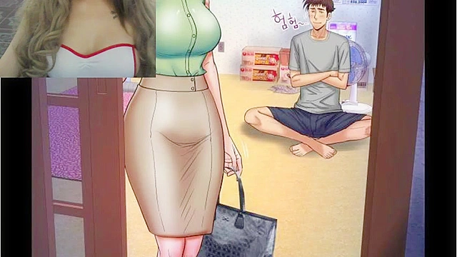 Stepparent's Anime Adventure – Milf Stepaunt Tempts With Sultry Charm