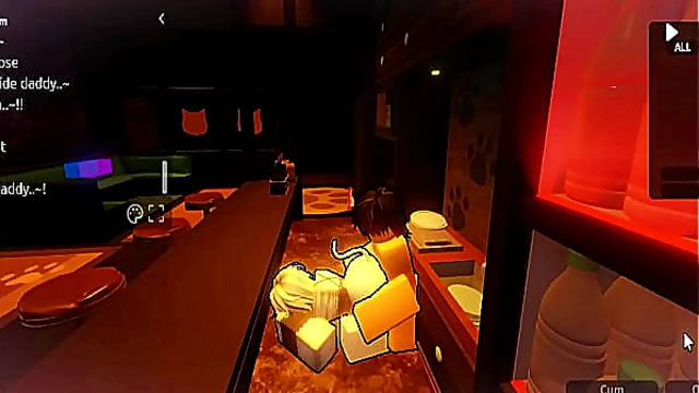 Cute Femboy Barista Gets Tipped in Cream at Hentai Café – Roblox Edition