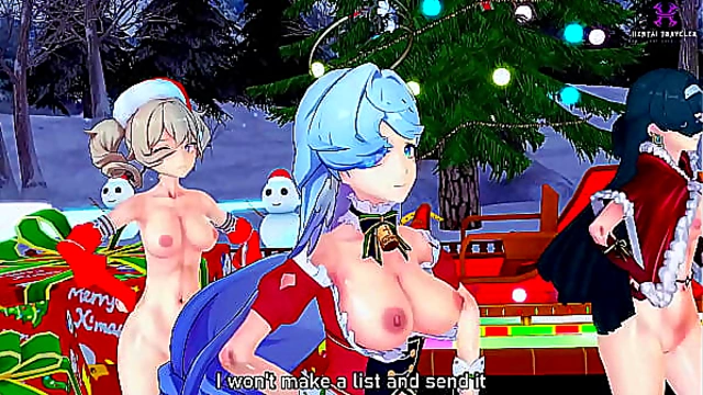 MMD PussyVerse Xmas Desires: Robin, Astra & Barbara’s Naughty Holiday Fantasy