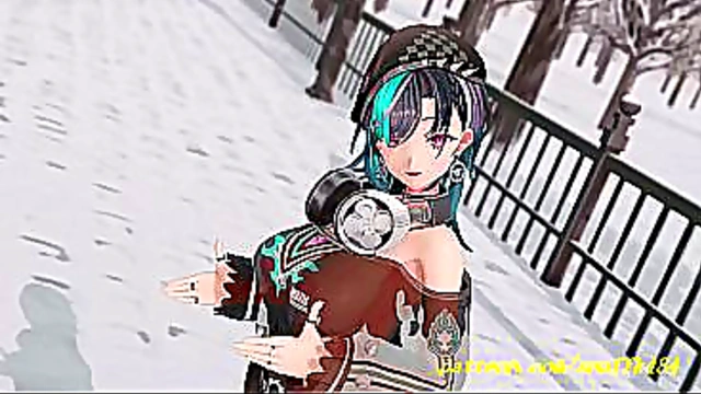 Chihaya Dances Solo in 3D MMD – Sensual Hololive Fantasy Unleashed