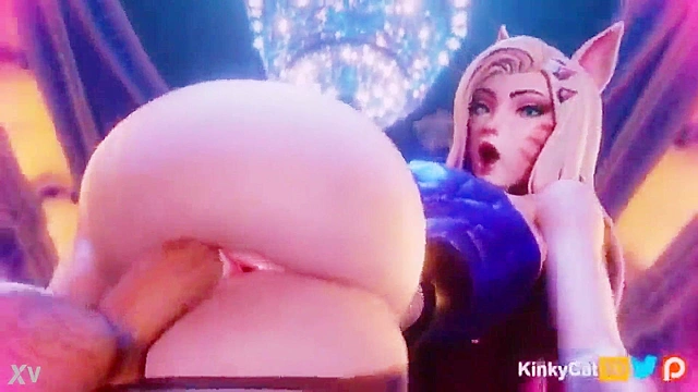 Ahri KDA Tempts with Seductive Passion in Steamy 3D Hentai Scene