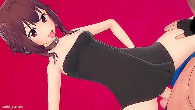 Megumin Unveils Her Desires for a Wild Passionate Encounter at the Love Hotel
