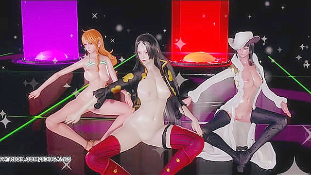 Boa Hancock, Nami, & Nico Robin Ignite Passion in Epic Girls 18+ ’ Day Fantasy