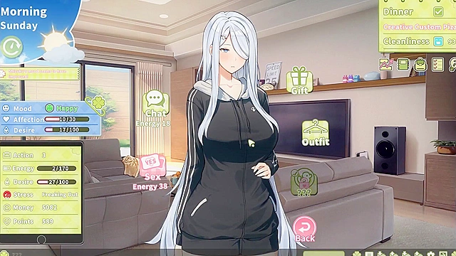 Summer Clover Gets Caught with Massive Boner During Harem Kitchen Encounter!