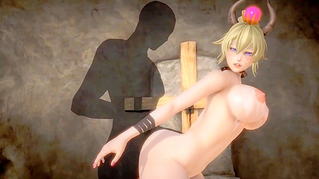 Princess Bowser Tempts Her Guards with Wild Passion in 3D Hentai Adventure