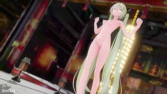 Hatsune Miku Dances Seductively and Engages in Explicit Pleasures in 3D Adult Scene