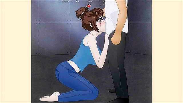 Mei from Overwatch Pleasures Her Partner with an Intimate Deepthroat Blowjob