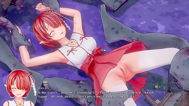 Miria Tempts Knight Ricca with Her Sensual Charms in Vibrant 4K Detail