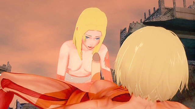 Gentle Giantess Futa Satisfies Innocent Maiden in Enchanting Fantasy Realm