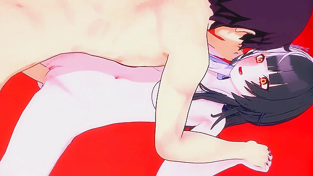 Shiori's Lustful Night with a Strapping Stranger in Steamy hentai Scene