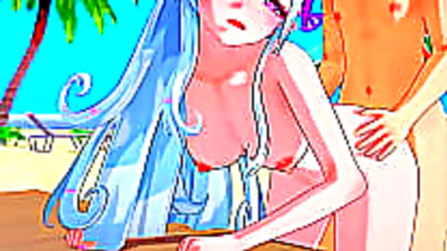 Beachside Bliss – Busty Anime Goddess Enjoys Intimate Creampie Orgasm