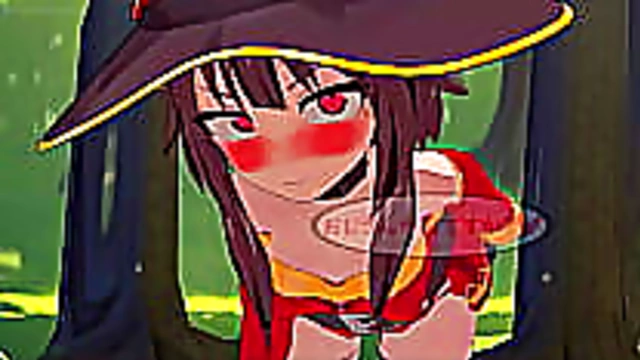 Megumin Satisfies Her Desires by Pleasuring Koichi in Wild Konosuba hentai Session