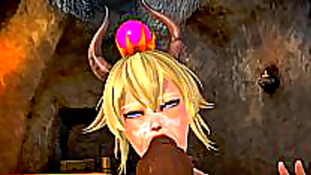 Princess Bowser Indulges Her Desires with Kinky 3D Fantasy Ride to Ecstasy