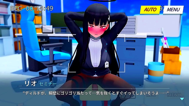Rio Finds Pleasure with a Massive Dildo for Mind-Blowing Orgasms in Sizzling Anime Scene