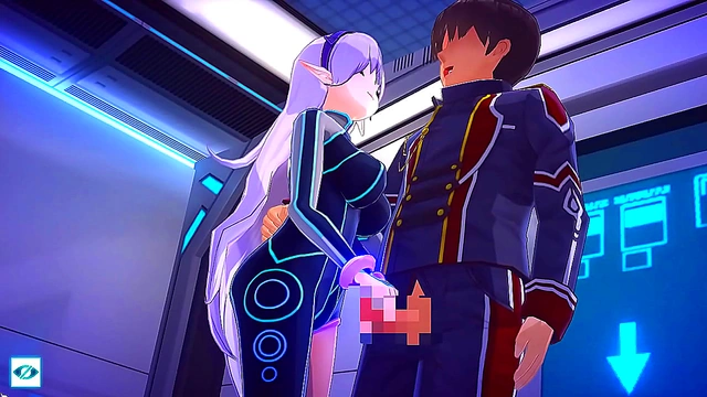 Blonde Anime Beauty Finds Pleasure in Passionate Missionary Encounter