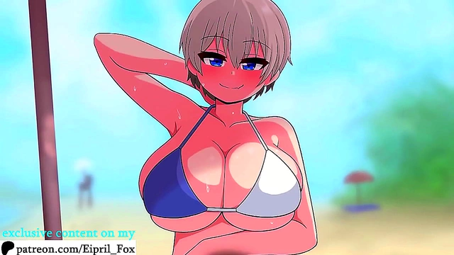 Sultry Anime Beauty Provides Intense blowjob Before Wild Anal Adventure