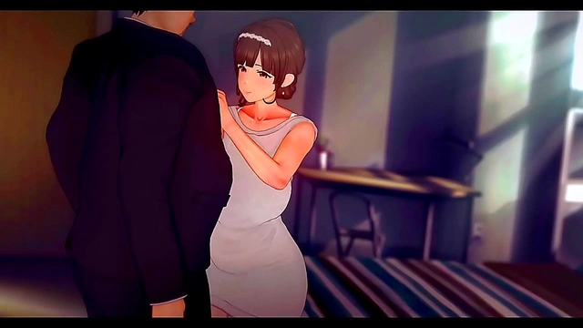 GF's Sexy Teacher Caught Him With a Massive Boner – Hot Busty Anime Fun!