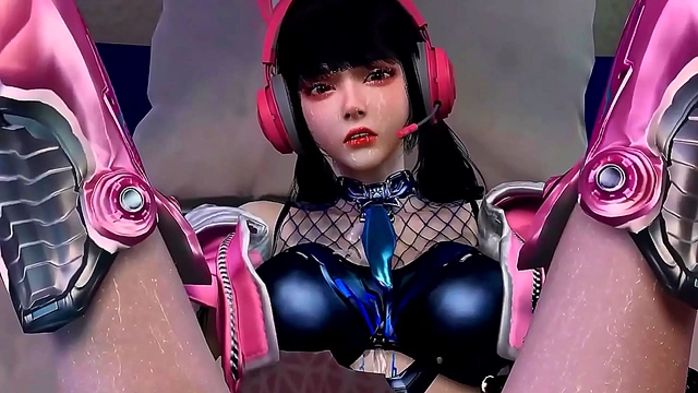 Captive Bunny Finds Pleasure in Anime Game Fantasy Adventure